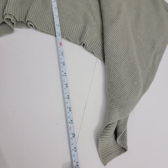 Lululemon Forward Flow Cape Poncho One Size Sage Green Cashmere Blend Lagenlook - Picture 8 of 10